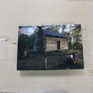 NEVER OPENED! Vintage- Milton Bradley Lincoln's Childhood Home- 500 Piece Puzzle